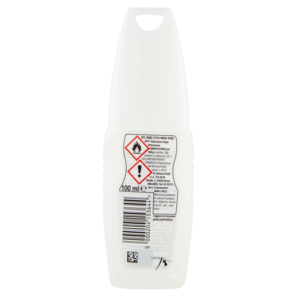 Off! Adventure Insetto Repellente Vapo 100 ml